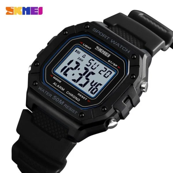 SKMEI 1496 Sport Watch Men Digital Watches 5Bar Waterproof Alarm Military