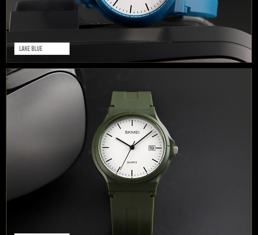 SKMEI Ladies Casual Sports Couple PU Strap Calendar Women Top Luxury Wristwatch Lady Large Dial Relogio Feminino 1449