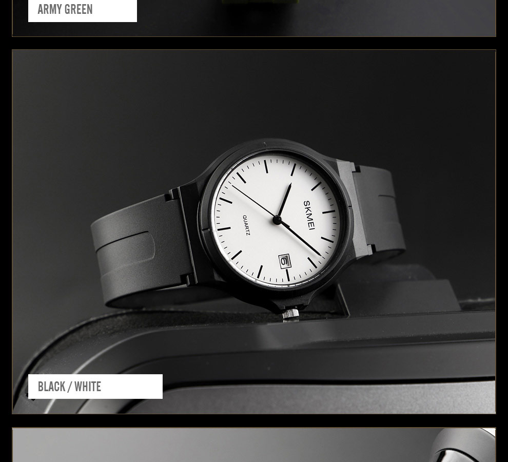 SKMEI Ladies Casual Sports Couple PU Strap Calendar Women Top Luxury Wristwatch Lady Large Dial Relogio Feminino 1449