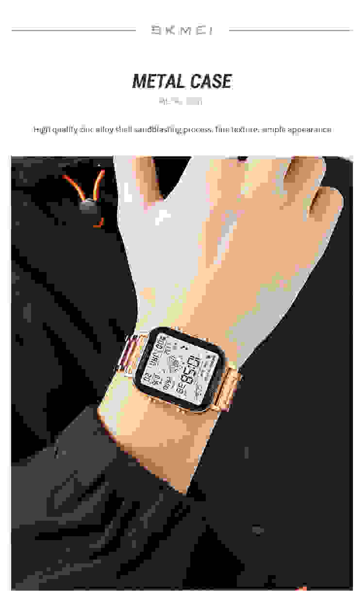 SKMEI Fashion Sport Pedometer Calorie Calculation Digital Watches Men Stopwatch Countdown Wristwatch Calendar Clock reloj hombre