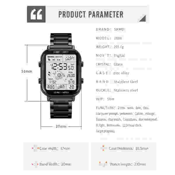 SKMEI 1888 Sport Pedometer Calorie Calculation Digital Watch - Image 6