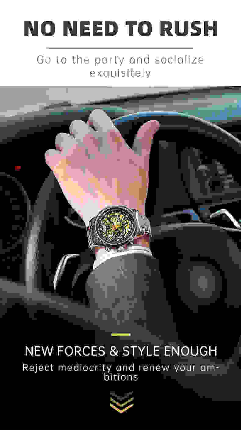 SKMEI New Luxury Stainless Steel Chronograph Wristwatch Mens Japan Quartz movement Calendar Watches Waterproof Relogio Masculino