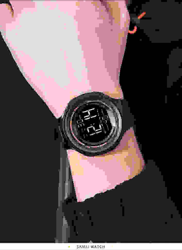 SKMEI Japan Digital movement LED Light Countdown Mens Sport Watches Fashion Camouflage 5Bar Waterproof Wristwatch Alarm Clock