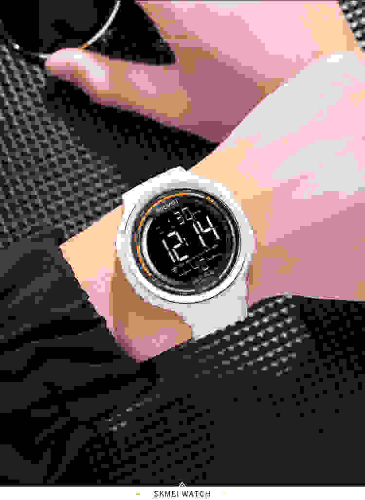 SKMEI Japan Digital movement LED Light Countdown Mens Sport Watches Fashion Camouflage 5Bar Waterproof Wristwatch Alarm Clock