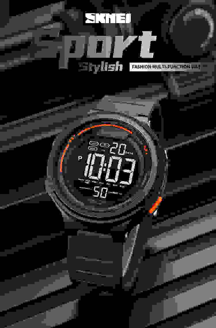 SKMEI Japan Digital movement LED Light Countdown Mens Sport Watches Fashion Camouflage 5Bar Waterproof Wristwatch Alarm Clock