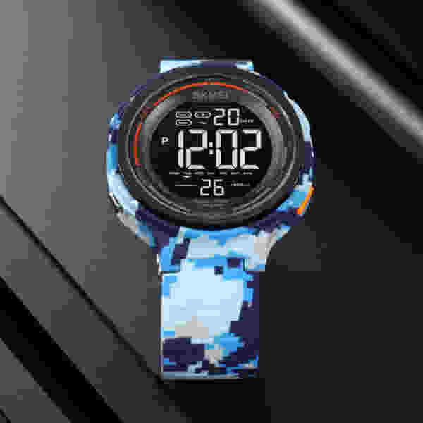 SKMEI 1841 Japan Digital movement LED Light Countdown Mens Sport Watch - Image 2