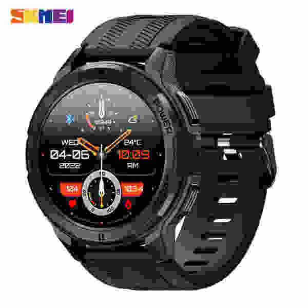 SKMEI C25 410mAh AMOLED Smartwatch 1.43 inch 1ATM Waterproof Heart Rate Monitor Pedometer Bluetooth