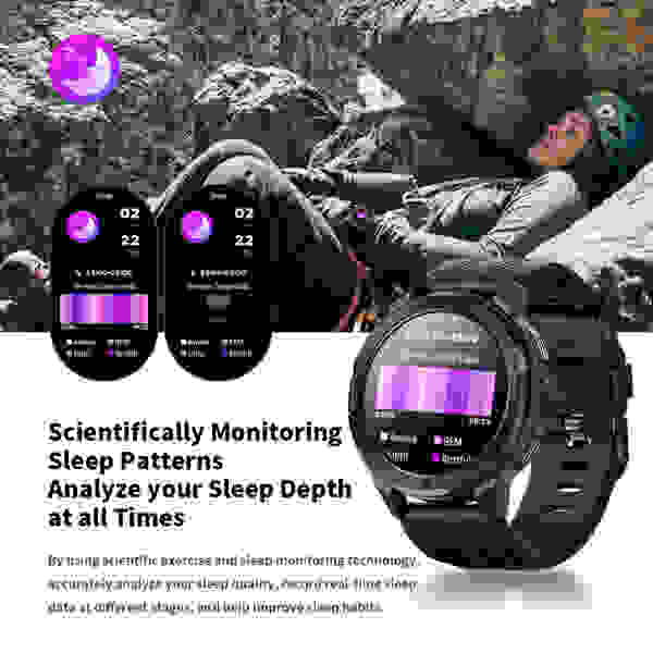 SKMEI C25 410mAh AMOLED Smartwatch 1.43 inch 1ATM Waterproof Heart Rate Monitor Pedometer Bluetooth - Image 3