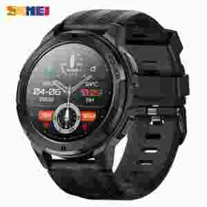 SKMEI Full Touch AMOLED Hours Display Bluetooth Call Digital Sport Watch Mens Pedometer
