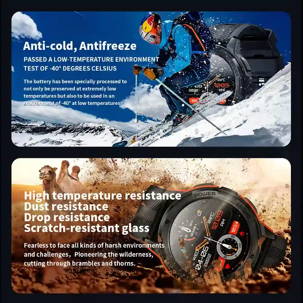 SKMEI Full Touch AMOLED Hours Display Bluetooth Call Digital Sport Watches Mens Pedometer Countdown Clock Waterproof Wristwatch