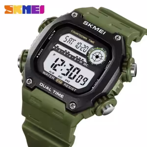 SKMEI 2126 Digital Countdown Sport Watch Mens Fashion 5 Bar Waterproof