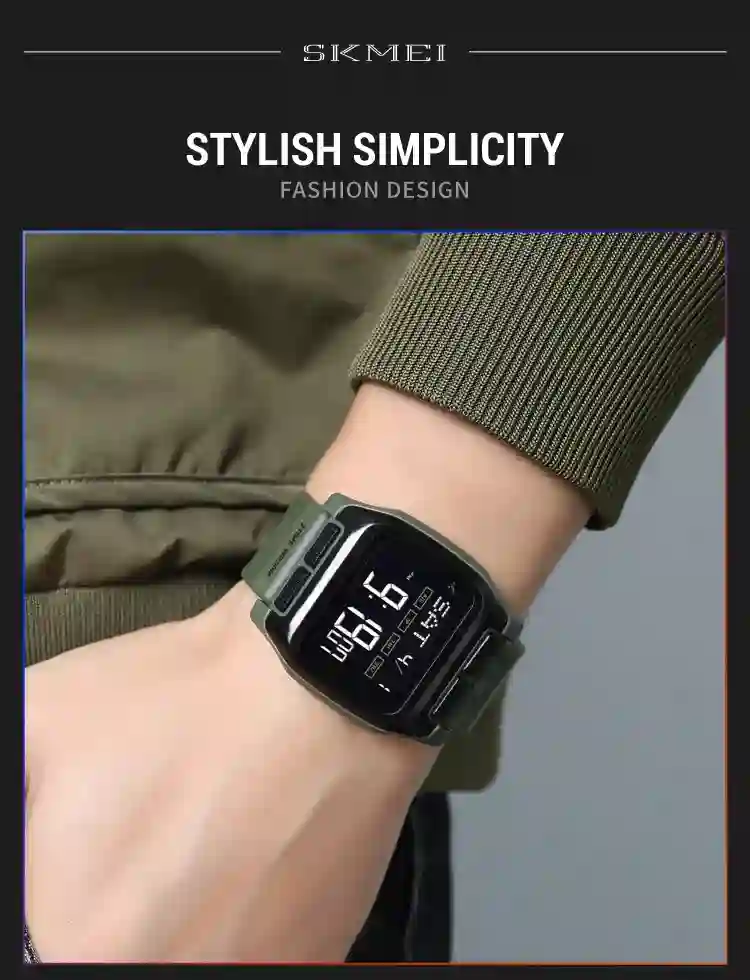 SKMEI Japan Digital movement Countdown Wristwatch For Mens 5Bar Waterproof back Light Display Chrono Watches Clock reloj hombre