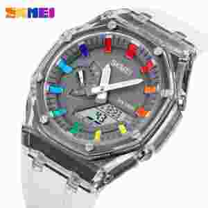 SKMEI 2100 Outdoor Men Digital Watch Colourful LED Display Watch