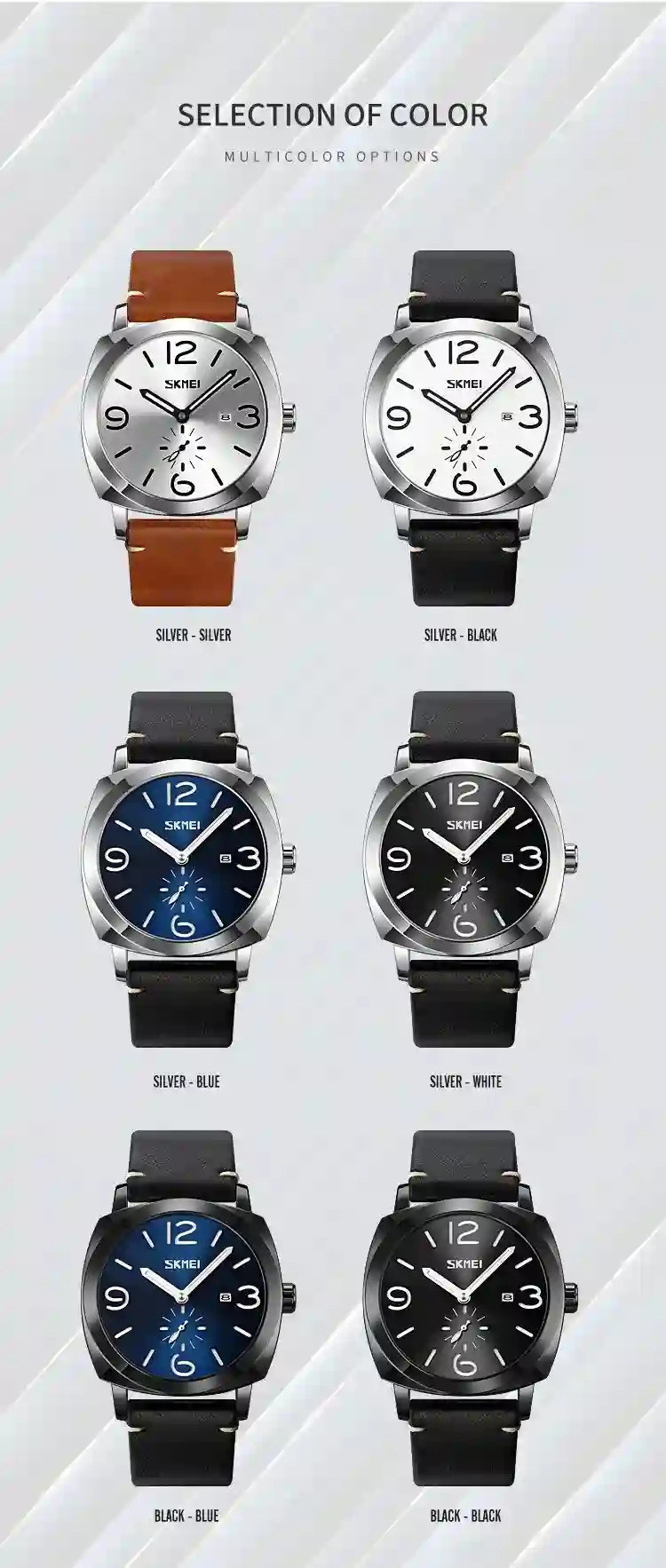 SKMEI 9305 Luxury Quartz Men Wristwatches Fashion Waterproof Simple Genuine Date Time Sport Watches Mens Clock Reloj Masculino