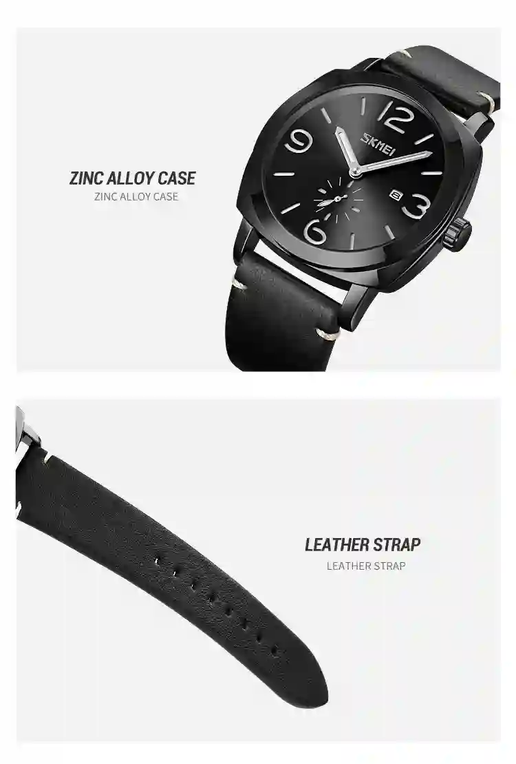 SKMEI 9305 Luxury Quartz Men Wristwatches Fashion Waterproof Simple Genuine Date Time Sport Watches Mens Clock Reloj Masculino