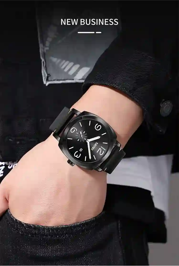 SKMEI 9305 Luxury Quartz Men Wristwatches Fashion Waterproof Simple Genuine Date Time Sport Watches Mens Clock Reloj Masculino