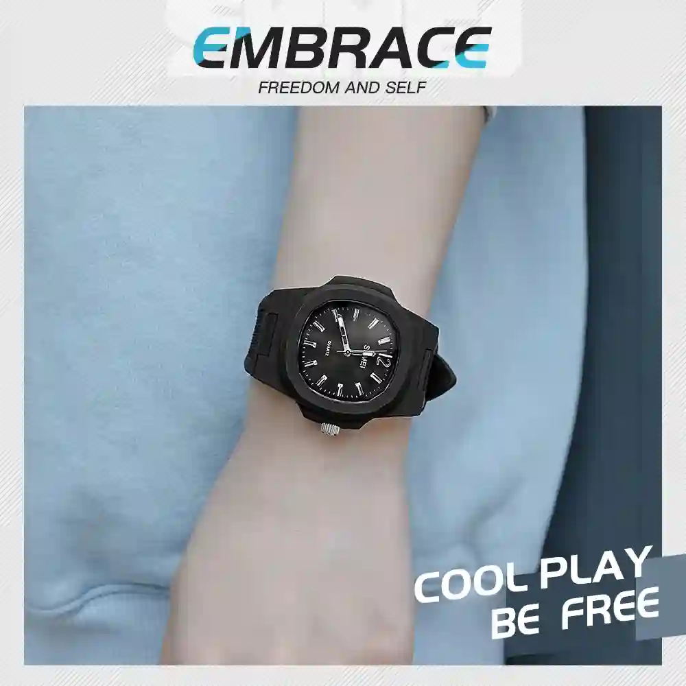 SKMEI 1717 Casual Waterproof Men Women Quartz Watch Fashion Sport Mens Wristwatches Date Calendar Girl Man Clock reloj hombre