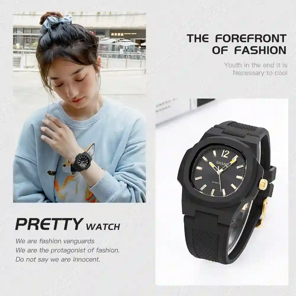 SKMEI 1717 Casual Waterproof Men Women Quartz Watch Fashion Sport Mens Wristwatches Date Calendar Girl Man Clock reloj hombre