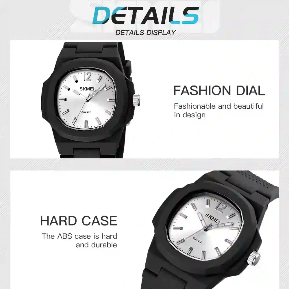 SKMEI 1717 Casual Waterproof Men Women Quartz Watch Fashion Sport Mens Wristwatches Date Calendar Girl Man Clock reloj hombre