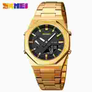 SKMEI 1816 Quartz Business Watch Men Digital Dual Time Display Waterproof