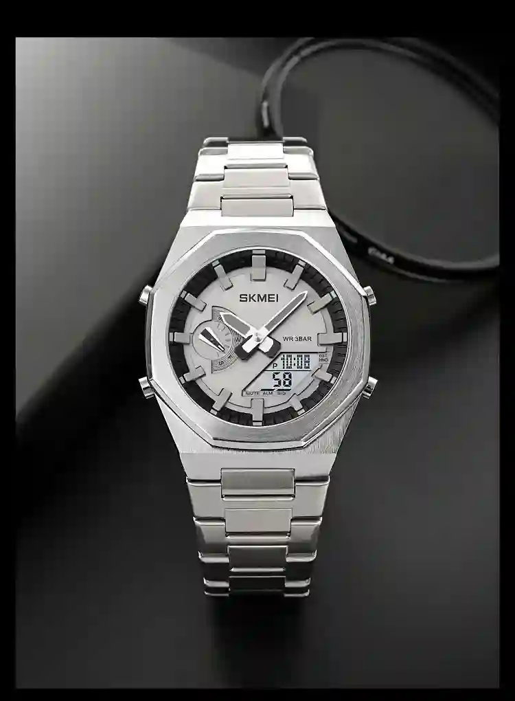 SKMEI 1816 Quartz Business Watch Men Digital Dual Time Display Waterproof Men's Clock Sport Wrist Male Watches Reloj Hombre