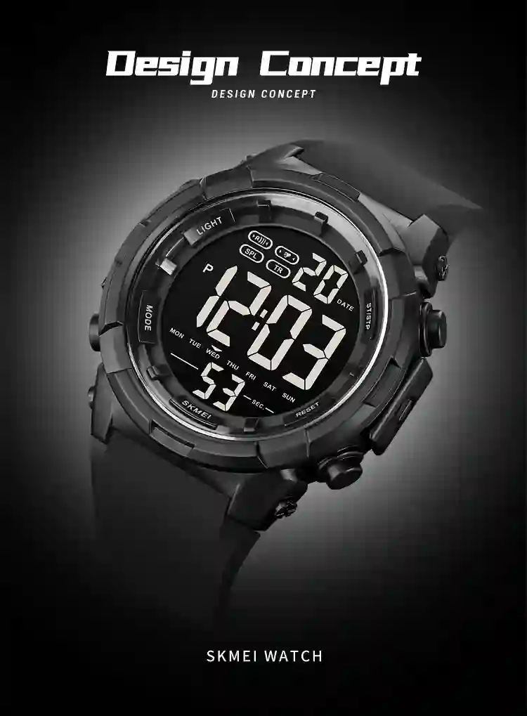SKMEI 1845 Outdoor Military Sports Digital Mens Watches Countdown Waterproof Electronic Wristwatches Men Clock Relogio Masculino