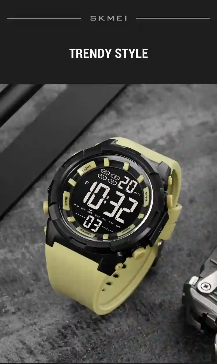 SKMEI 1845 Outdoor Military Sports Digital Mens Watches Countdown Waterproof Electronic Wristwatches Men Clock Relogio Masculino