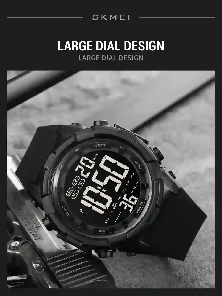 SKMEI 1845 Outdoor Military Sports Digital Mens Watches Countdown Waterproof Electronic Wristwatches Men Clock Relogio Masculino