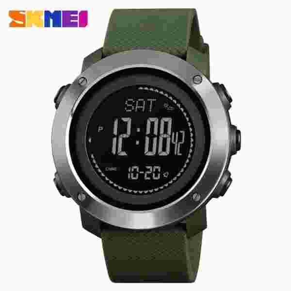 SKMEI 1427 | SKMEI 1418 Fashion Military Waterproof Men Digital Watch Compass Weather - Image 2