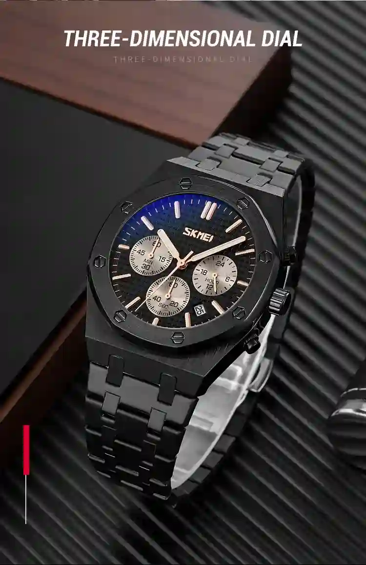 SKMEI 9296 Luxury Business Quartz Men's Watch Stainless Steel Calendar Waterproof Men Wrist watches Clock reloj hombre 9288