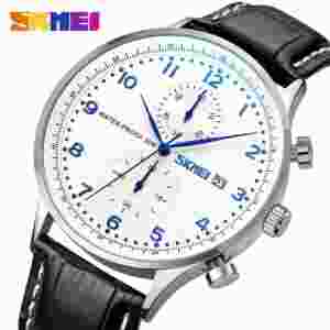 SKMEI 9301 Waterproof Quartz Mens Watch Business Durable Steel Dive