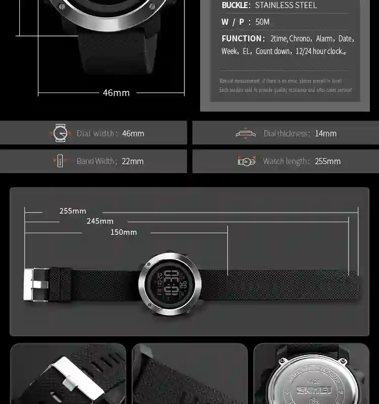 SKMEI 1416 Sport Watch Men Luxury Waterproof Electronic Watches Alarm Clock Men's Digital Wristwatches Relogio Masculino 1426