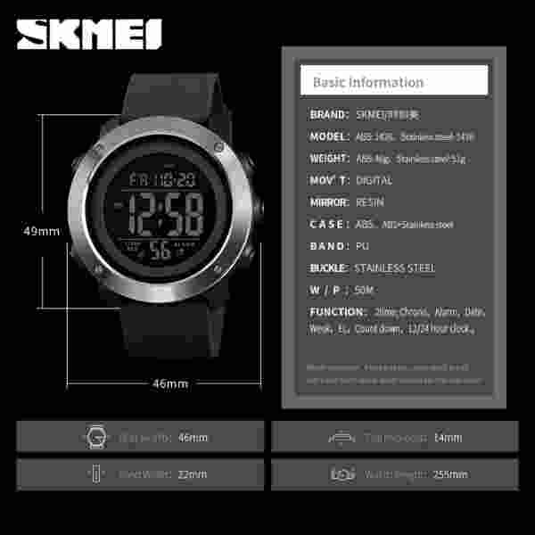 SKMEI 1426, SKMEI 1416 Sport Watch Men Waterproof Electronic Watch - Image 6