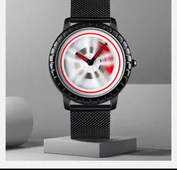 SKMEI 1634 Luxury Waterproof Quartz Mens Wristwatches Wheel Rotating Creative Date Calendar Men Watch Clock Reloj Masculino 1985