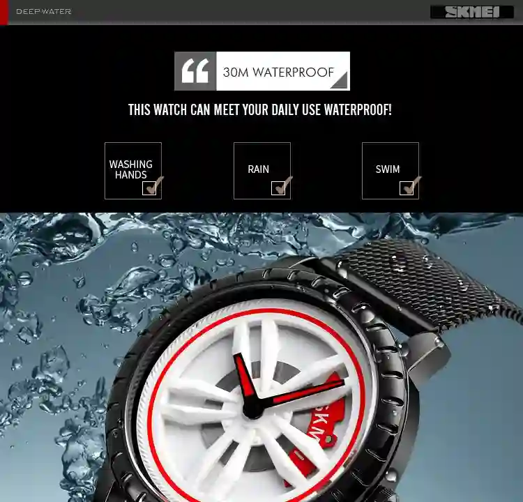 SKMEI 1634 Luxury Waterproof Quartz Mens Wristwatches Wheel Rotating Creative Date Calendar Men Watch Clock Reloj Masculino 1985