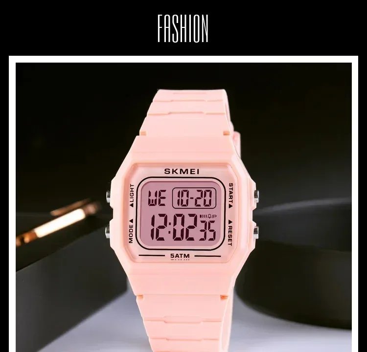 SKMEI 1683 Luxury Waterproof Mens Watches Electronic Sports Simple Stopwatch Wristwatches for Men Women Girl Relogio Masculino
