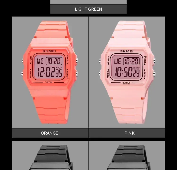 SKMEI 1683 Luxury Waterproof Mens Watches Electronic Sports Simple Stopwatch Wristwatches for Men Women Girl Relogio Masculino