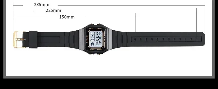 SKMEI 1683 Luxury Waterproof Mens Watches Electronic Sports Simple Stopwatch Wristwatches for Men Women Girl Relogio Masculino