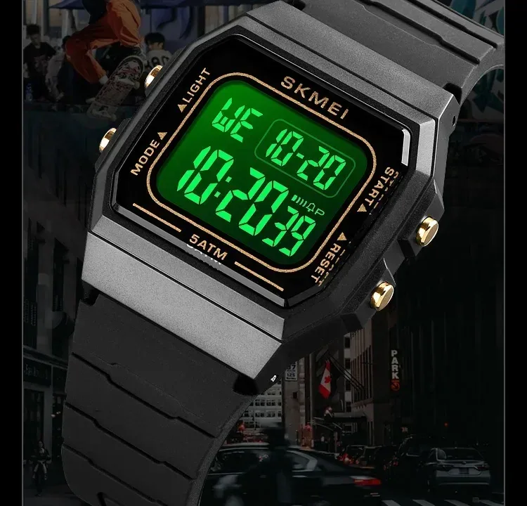 SKMEI 1683 Luxury Waterproof Mens Watches Electronic Sports Simple Stopwatch Wristwatches for Men Women Girl Relogio Masculino