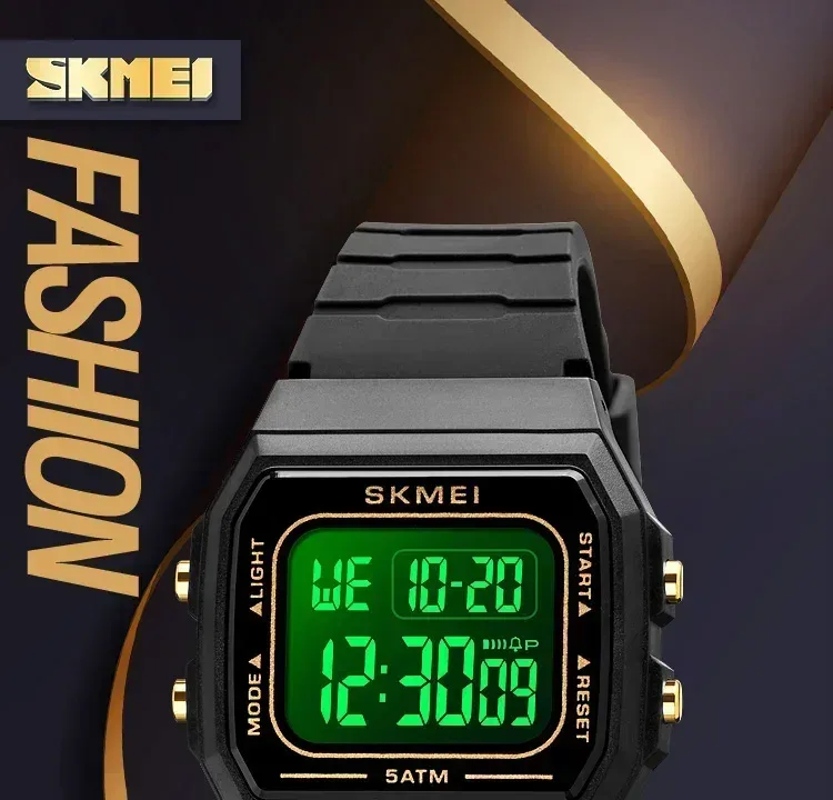 SKMEI 1683 Luxury Waterproof Mens Watches Electronic Sports Simple Stopwatch Wristwatches for Men Women Girl Relogio Masculino