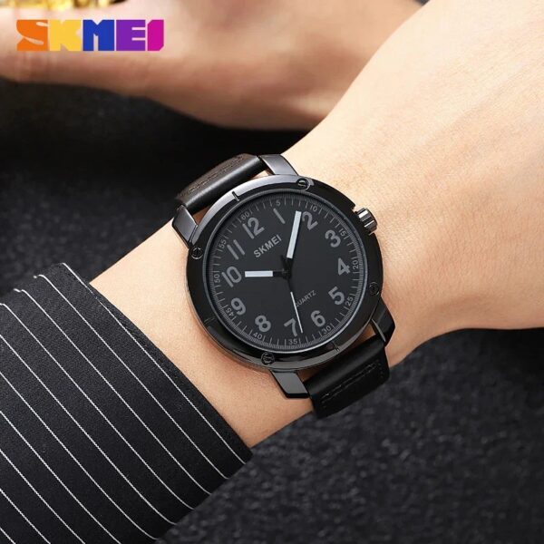 SKMEI 1987 Men Quartz Wristwatch Date Calendar Clock Sport Watch - Image 3