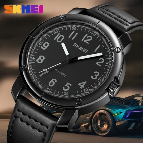 SKMEI 1987 Men Quartz Wristwatch Date Calendar Clock Sport Watch - Image 4