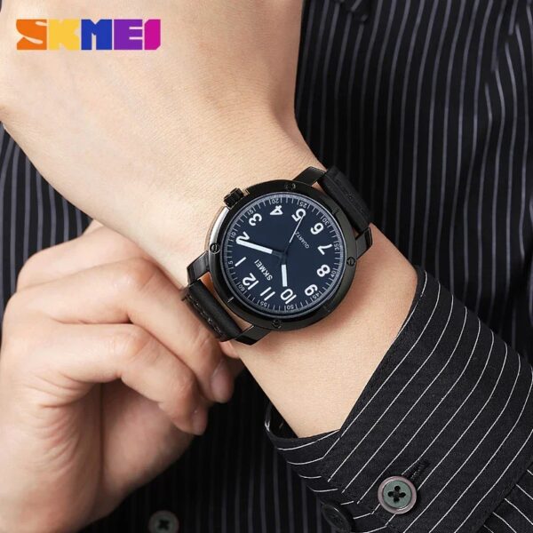SKMEI 1987 Men Quartz Wristwatch Date Calendar Clock Sport Watch - Image 2