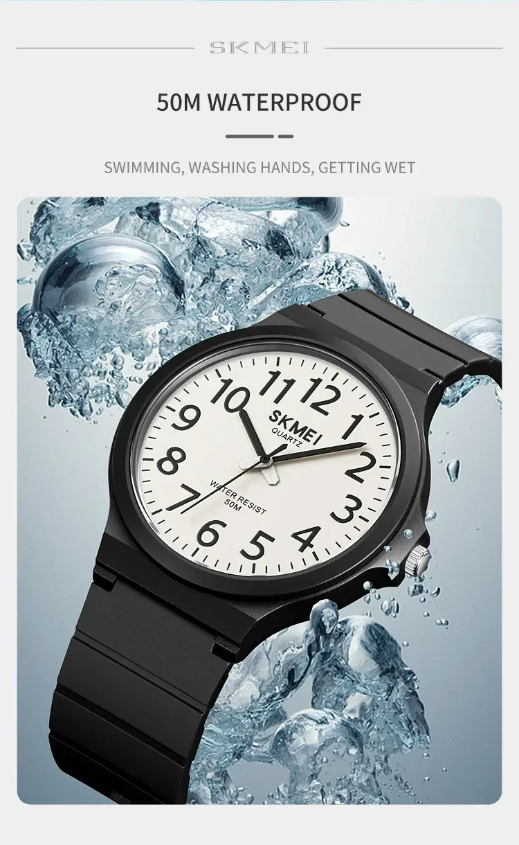 SKMEI 2108 Mens Simple Waterproof Watches Casual Sports Quartz Men Wristwatches Male Shockproof Time Date Clock reloj hombre