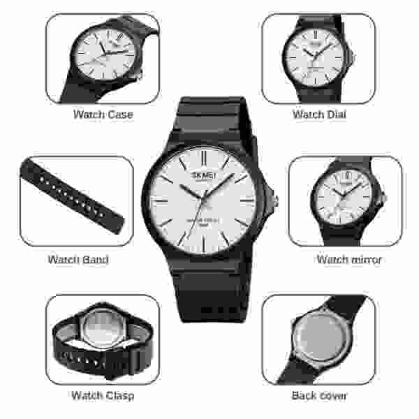 SKMEI 2108 Mens Simple Waterproof Watch Casual Sports Quartz Men Wristwatch - Image 5
