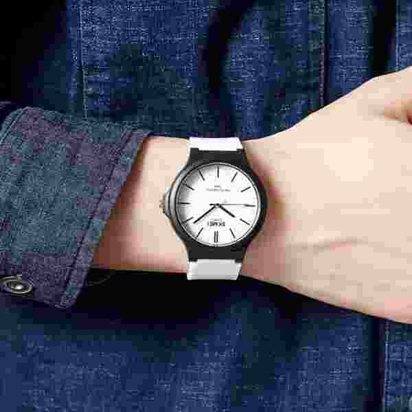 SKMEI 2108 Mens Simple Waterproof Watch Casual Sports Quartz Men Wristwatch - Image 3