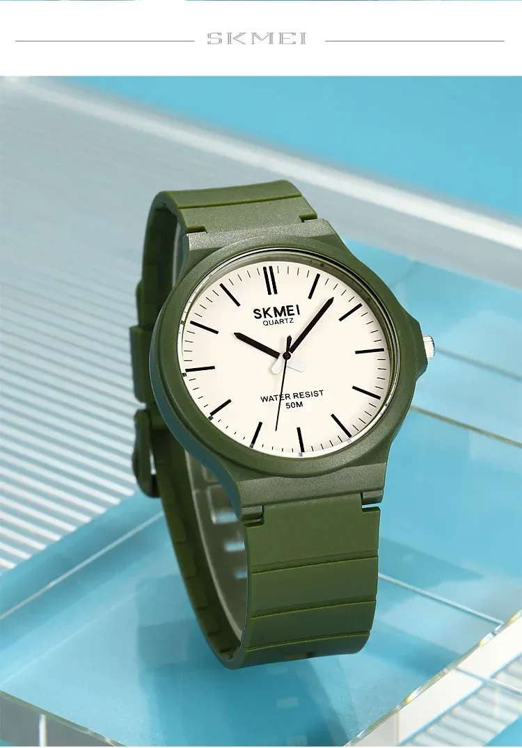 SKMEI 2108 Mens Simple Waterproof Watches Casual Sports Quartz Men Wristwatches Male Shockproof Time Date Clock reloj hombre