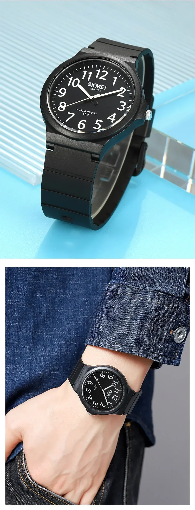 SKMEI 2108 Mens Simple Waterproof Watches Casual Sports Quartz Men Wristwatches Male Shockproof Time Date Clock reloj hombre