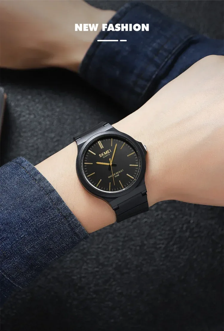 SKMEI 2108 Mens Simple Waterproof Watches Casual Sports Quartz Men Wristwatches Male Shockproof Time Date Clock reloj hombre