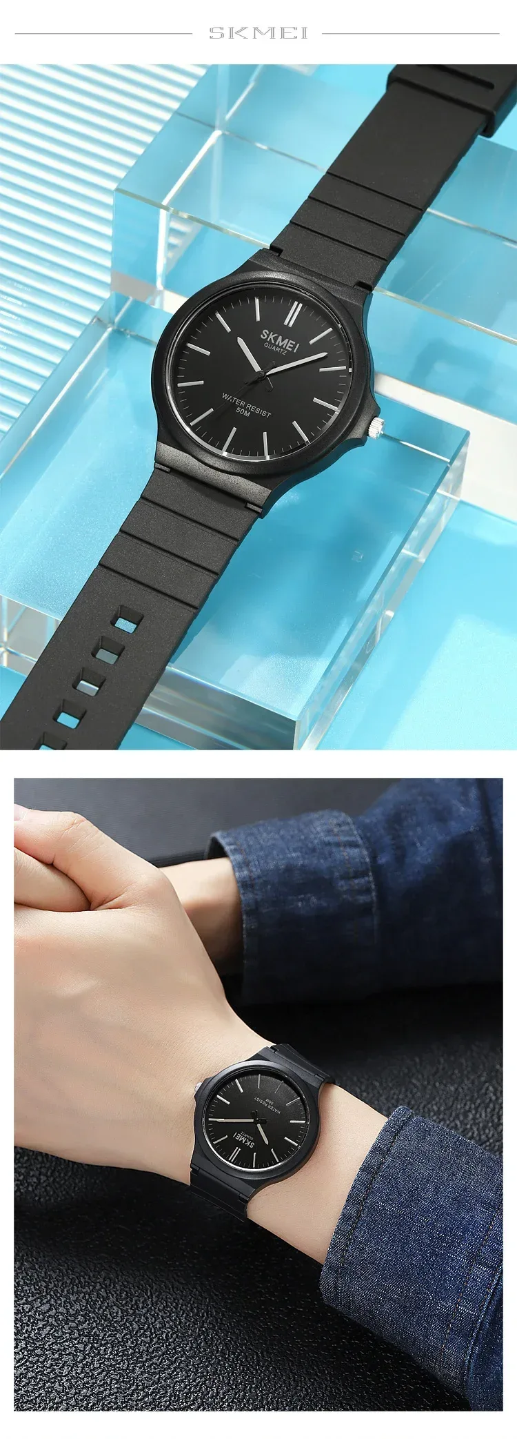 SKMEI 2108 Mens Simple Waterproof Watches Casual Sports Quartz Men Wristwatches Male Shockproof Time Date Clock reloj hombre